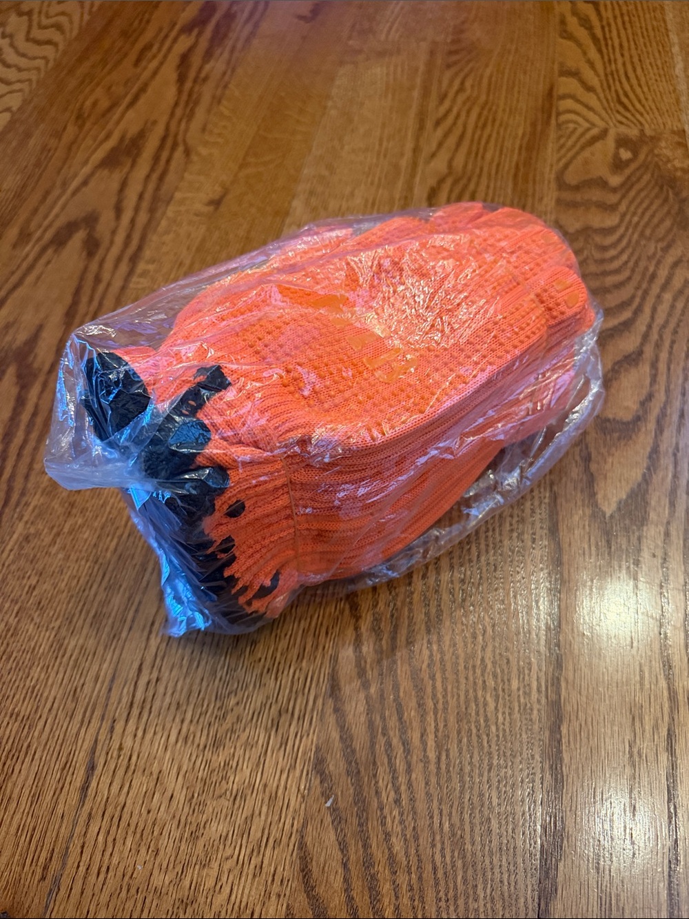 High-Visibility Orange Gripper Knit Work Gloves -  12 Pack